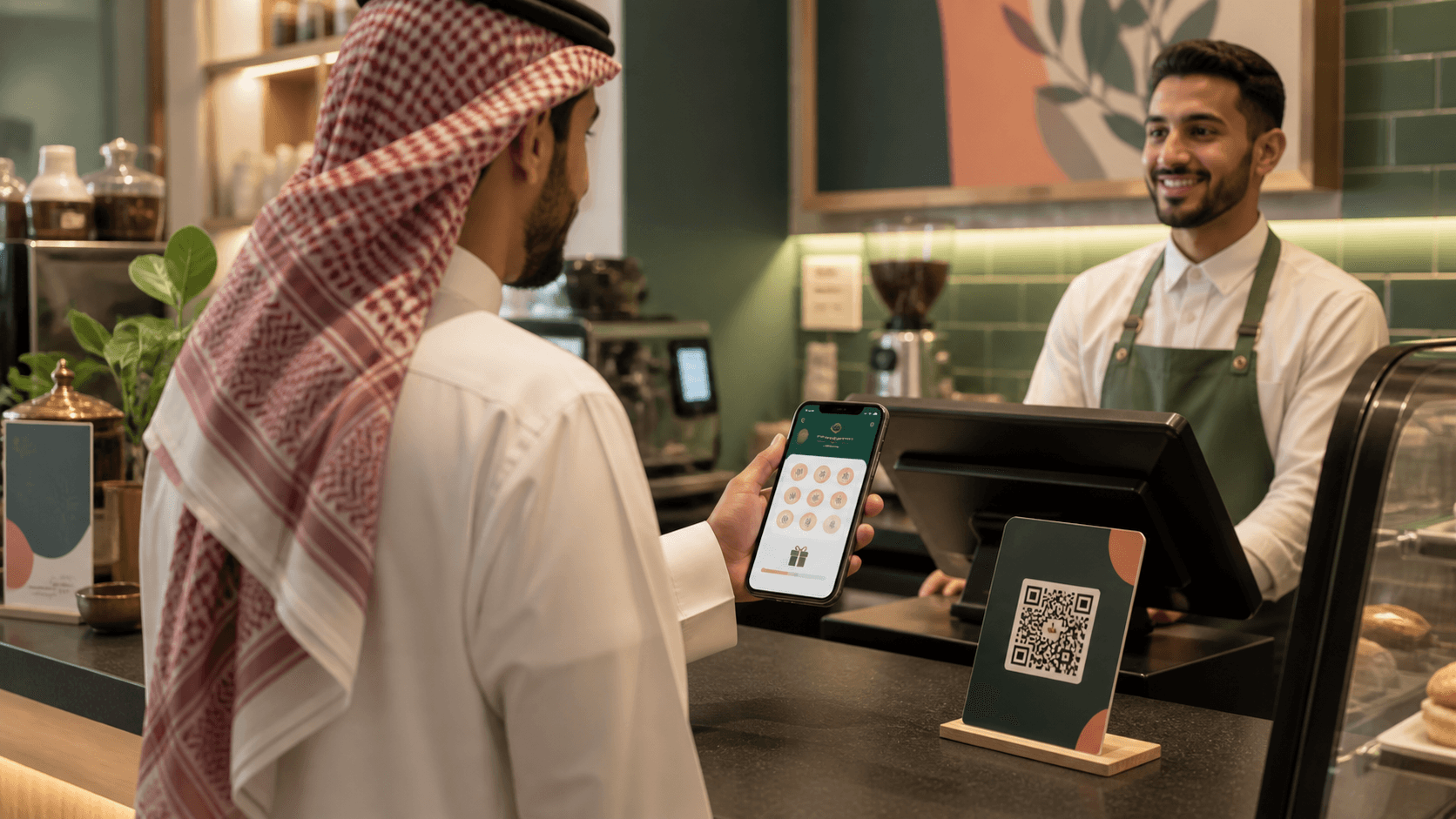 بطاقة ولاء للمطاعم داخل Apple Wallet من واجهة
